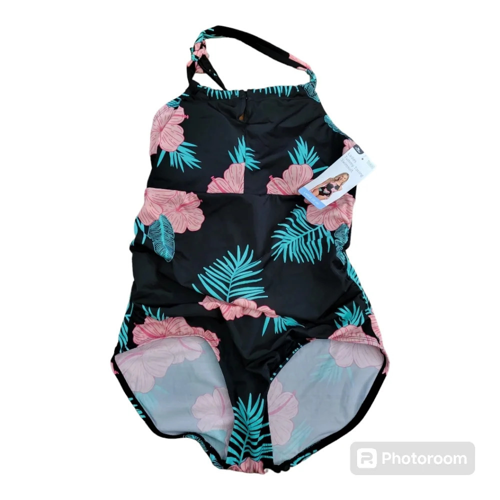 💕Crane tummy control one piece swimsuit suit